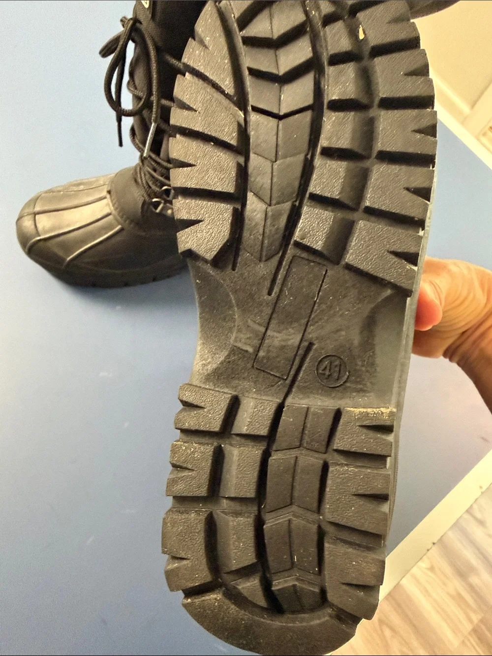 Polar Men's Black Rain & Snow Boots - Waterproof Winter Boots